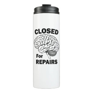 Garrafa Térmica Cérebro Fechado Para Reparações