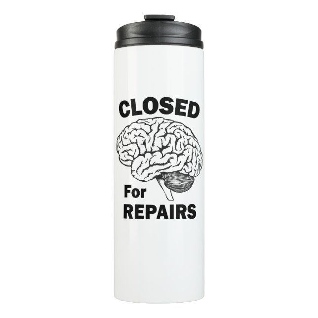 Garrafa Térmica Cérebro Fechado Para Reparações (Frente)