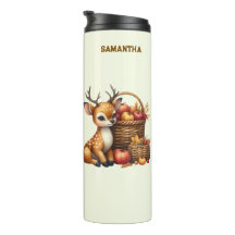Cervo com Nome Personalizado com Colheita de Outon
