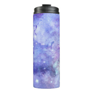 Garrafa Térmica Céu Estrelado Aquarela Espaço Amante Galáxia Estre