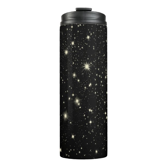 Garrafa Térmica Céu estrelado das estrelas da noite (Frente)