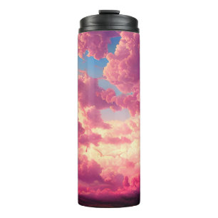Garrafa Térmica Céu Rosa Celestial
