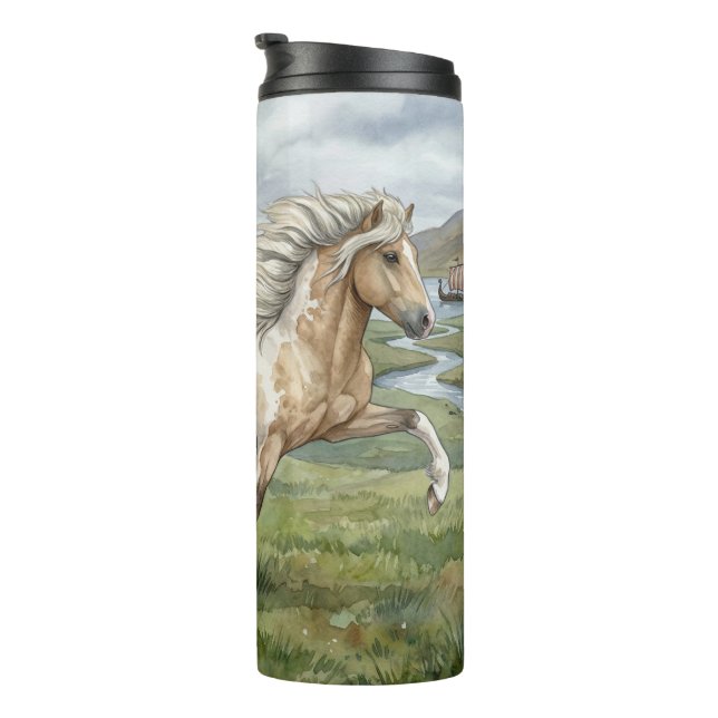 Garrafa Térmica Charismatic Pinto Icelandic Mare watercolor (Rotação à direita)