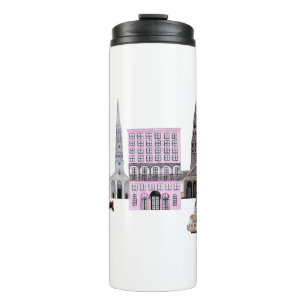 Garrafa Térmica Charleston SC City Rainbow Row Thermal Tumbler
