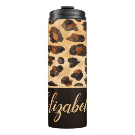 Garrafa Térmica Cheetah Personalizado Mancha Tumbler Térmico