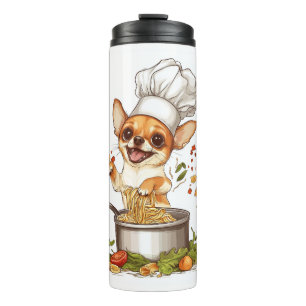 Garrafa Térmica Chef Chihuahua � Mestre Culinário Canino
