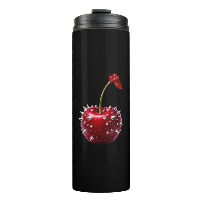Garrafa Térmica Cherry Rock Style Stainless Steel Flask (Frente)