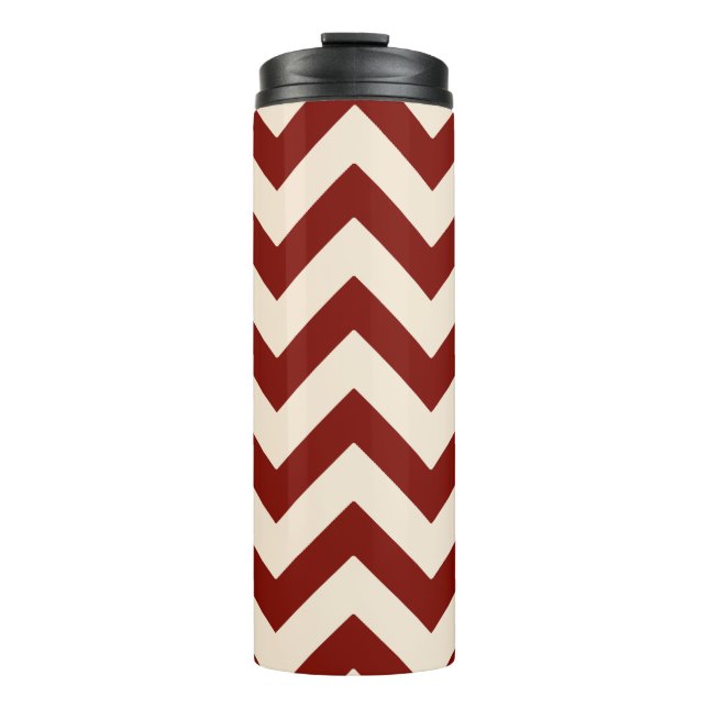 Garrafa Térmica Chevron Vermelho de Celeiro (Frente)