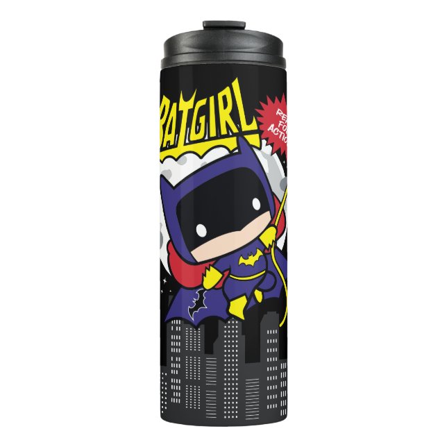 Garrafa Térmica Chibi Batgirl Pronto Para Ação (Frente)