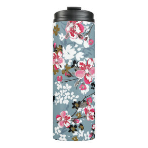 Garrafa Térmica Chic Floral: Fundo do Pequeno Flor