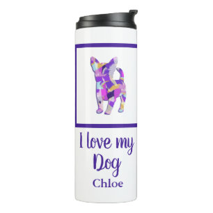 Garrafa Térmica Chihuahua Cute Dog Silhouket PPY&B