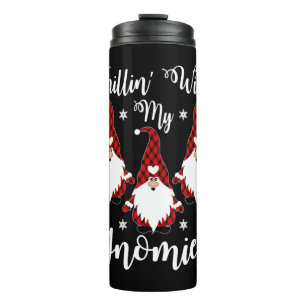 Garrafa Térmica Chillin Com Meu Gnomies Papai Noel