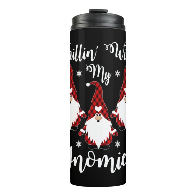 Garrafa Térmica Chillin Com Meu Gnomies Papai Noel (Frente)