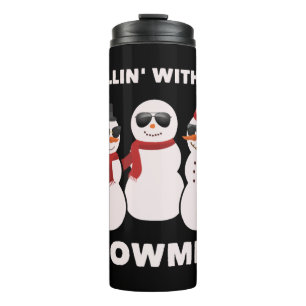Garrafa Térmica Chilling' Com Meus Snowmies