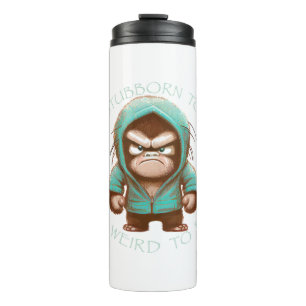 Garrafa Térmica Chimpanzé Demasiado Teimoso Para Sair Muito Estran