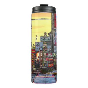 Garrafa Térmica Chinatown em Bangkok Tailândia - Foto alterada