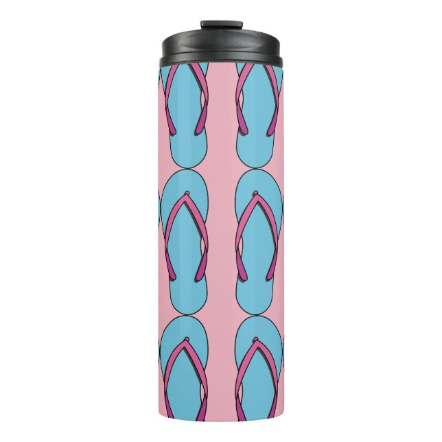 Garrafa Térmica Chinelos de praia (Frente)