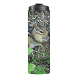 Garrafa Térmica Chipmunk Busy Eating In The Garden Photo