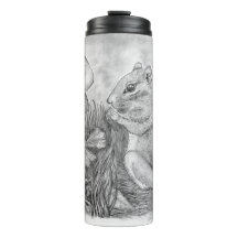 Chipmunk de borbulhamento em um tambor térmico