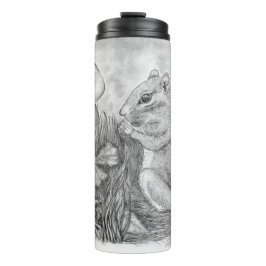 Garrafa Térmica Chipmunk de borbulhamento em um tambor térmico