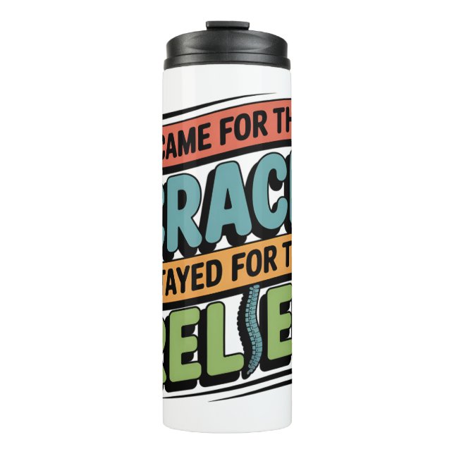 Garrafa Térmica Chiropractor Back Alivio Engraçado Presente (Frente)