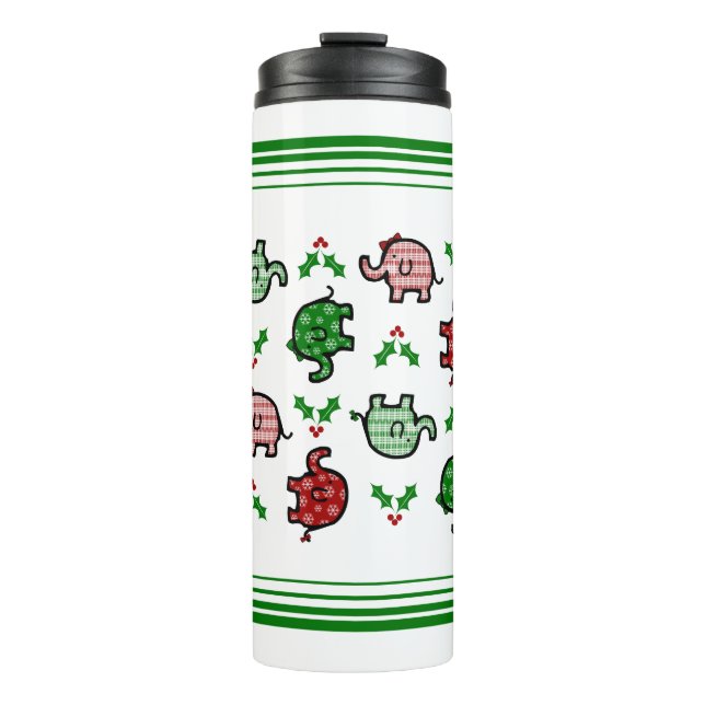 Garrafa Térmica Christmas Elephant Tumbler (Frente)