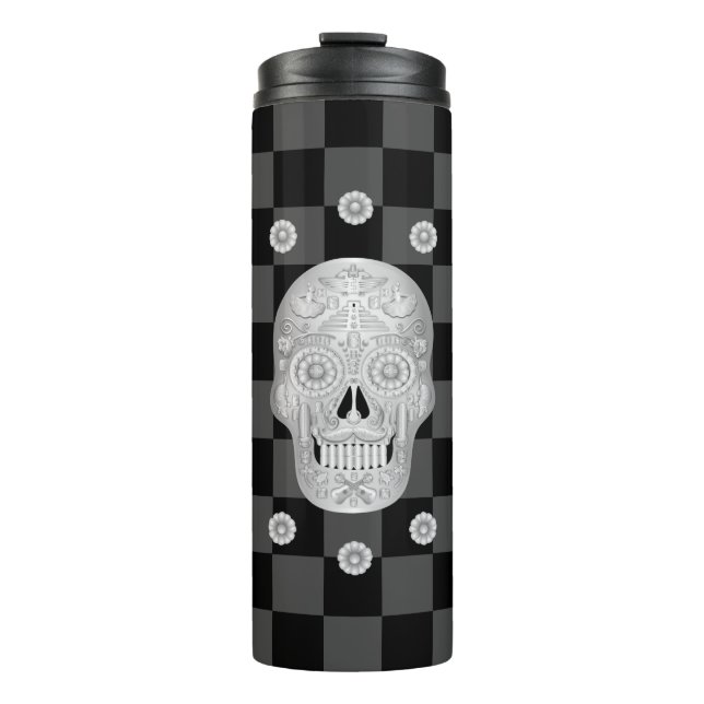 Garrafa Térmica Chrome Calavera Watch (Frente)
