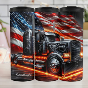 Garrafa Térmica Chrome Truck American Flag Spark