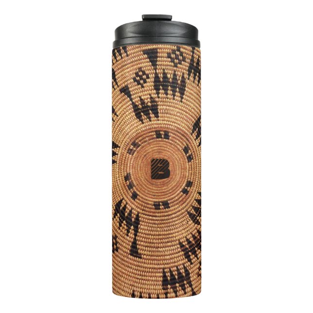 Garrafa Térmica Chumash Basket Art sem iniciais (Frente)