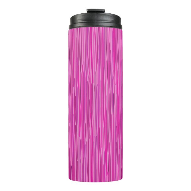 Garrafa Térmica Chuva Rosa - Arte Vertical Strike (Frente)