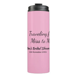 Garrafa Térmica Chuveiro de noiva viajante adicionar nome data sen