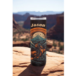 Garrafa Térmica Ciclo de vida, retro personalizável