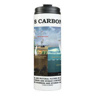 Garrafa Térmica Ciência da Terra com Ciclo de Carbono Ambiental