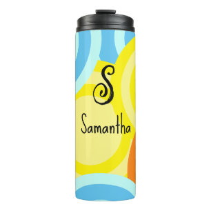 Garrafa Térmica Círculos Modernos abstrato