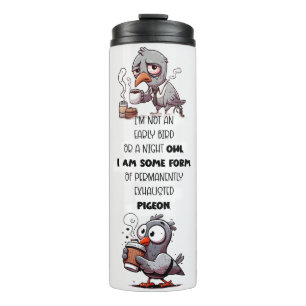 Garrafa Térmica Citação de Pombo Engraçado