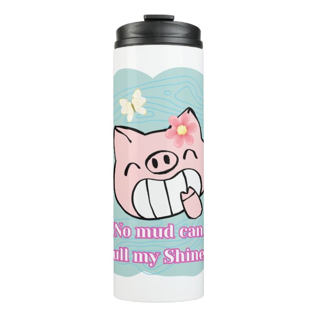 Garrafa Térmica citação de porco (Frente)