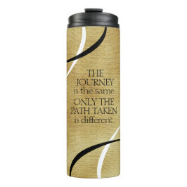 Garrafa Térmica Citação de Viagens e Caminhos Inspiradores