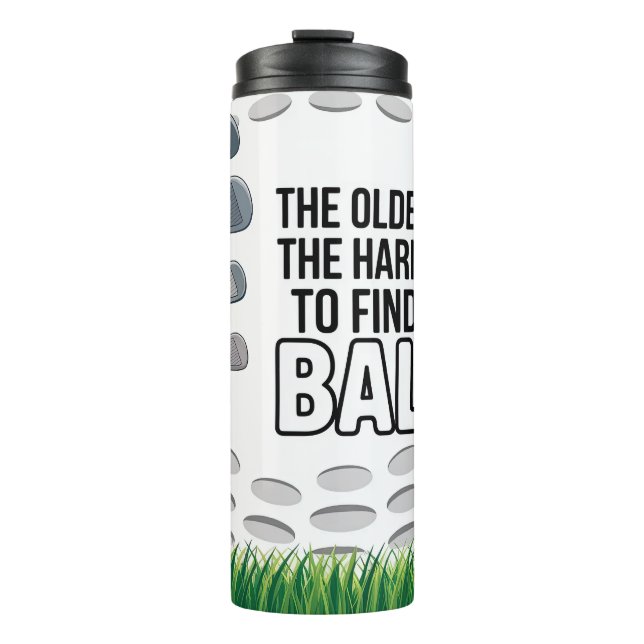 Garrafa Térmica Citação engraçada de golfe (Frente)