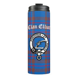 Garrafa Térmica Clan Elliot Crest Crachá & Tartan