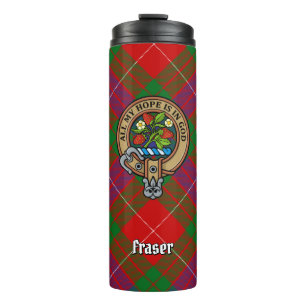 Garrafa Térmica Clan Fraser Crest sobre Tartan