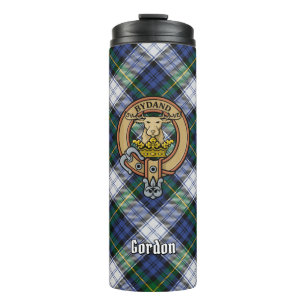 Garrafa Térmica Clan Gordon Crest sobre Dress Tartan