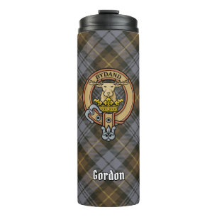 Garrafa Térmica Clan Gordon Crest sobre o Weathered Tartan