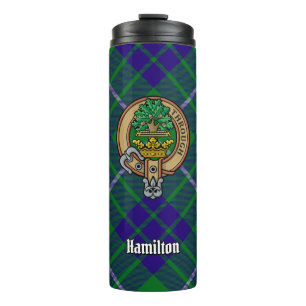 Garrafa Térmica Clan Hamilton Crest sobre caçar Tartan