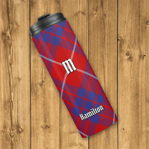 Garrafa Térmica Clan Hamilton Red Tartan Tumbler Térmico