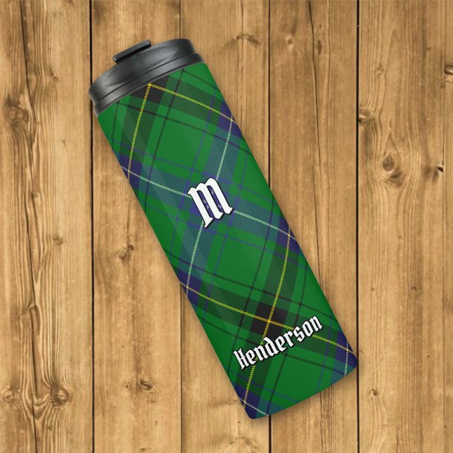 Garrafa Térmica Clan Henderson Tartan (Criador carregado)