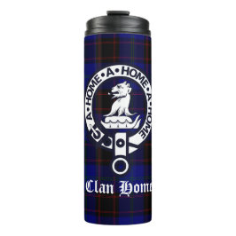 Garrafa Térmica Clan Home Crest Crachá e Tartan