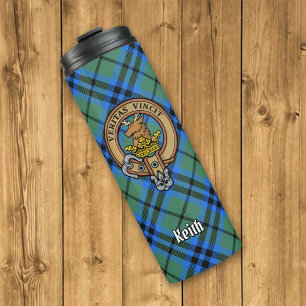 Garrafa Térmica Clan Keith Crest sobre Tartan