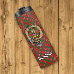 Garrafa Térmica Clan MacAlister Crest sobre Tartan
