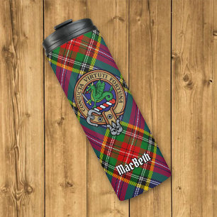Garrafa Térmica Clan MacBeth Crest sobre Tartan