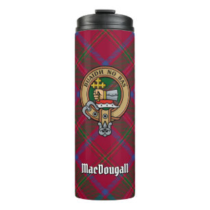 Garrafa Térmica Clan MacDougall Crest sobre Tartan